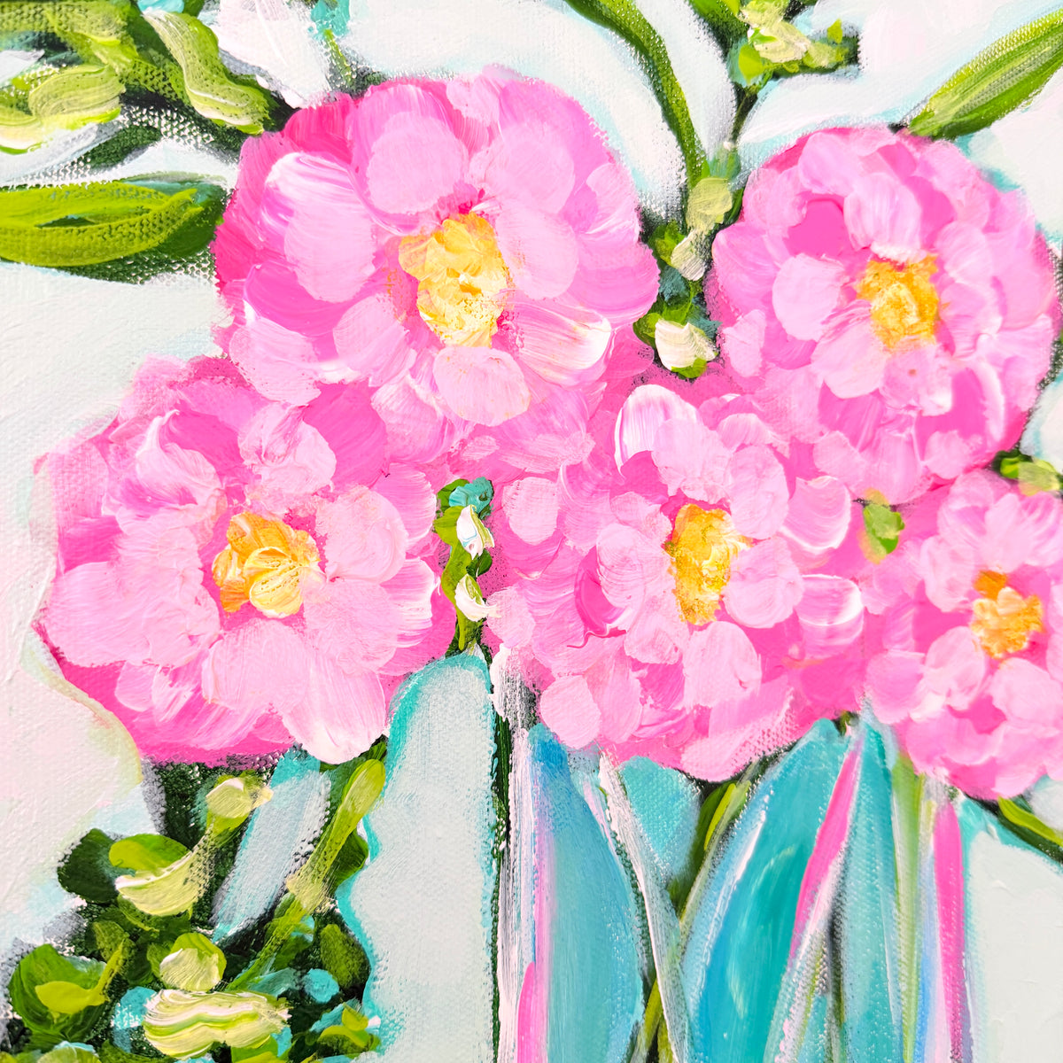 Zinnias In Bloom