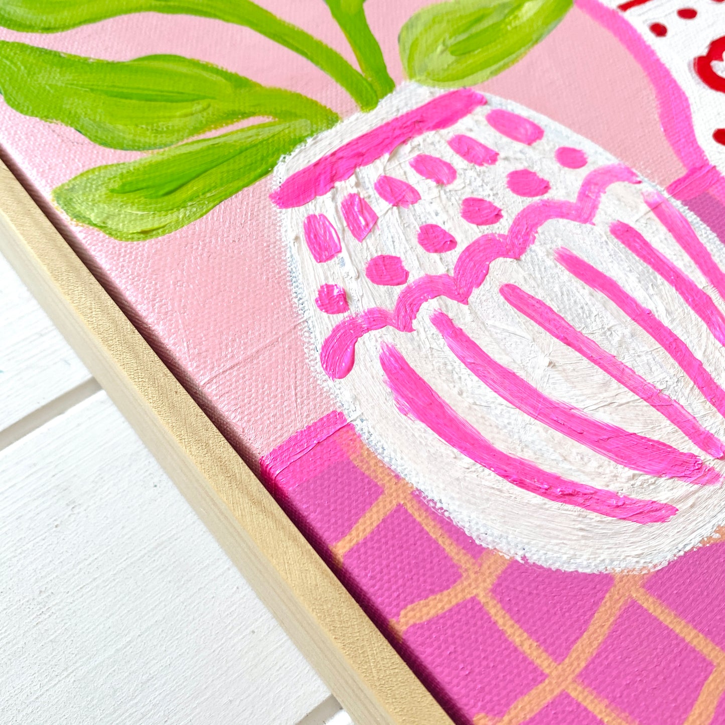 Love Hearts On Pink