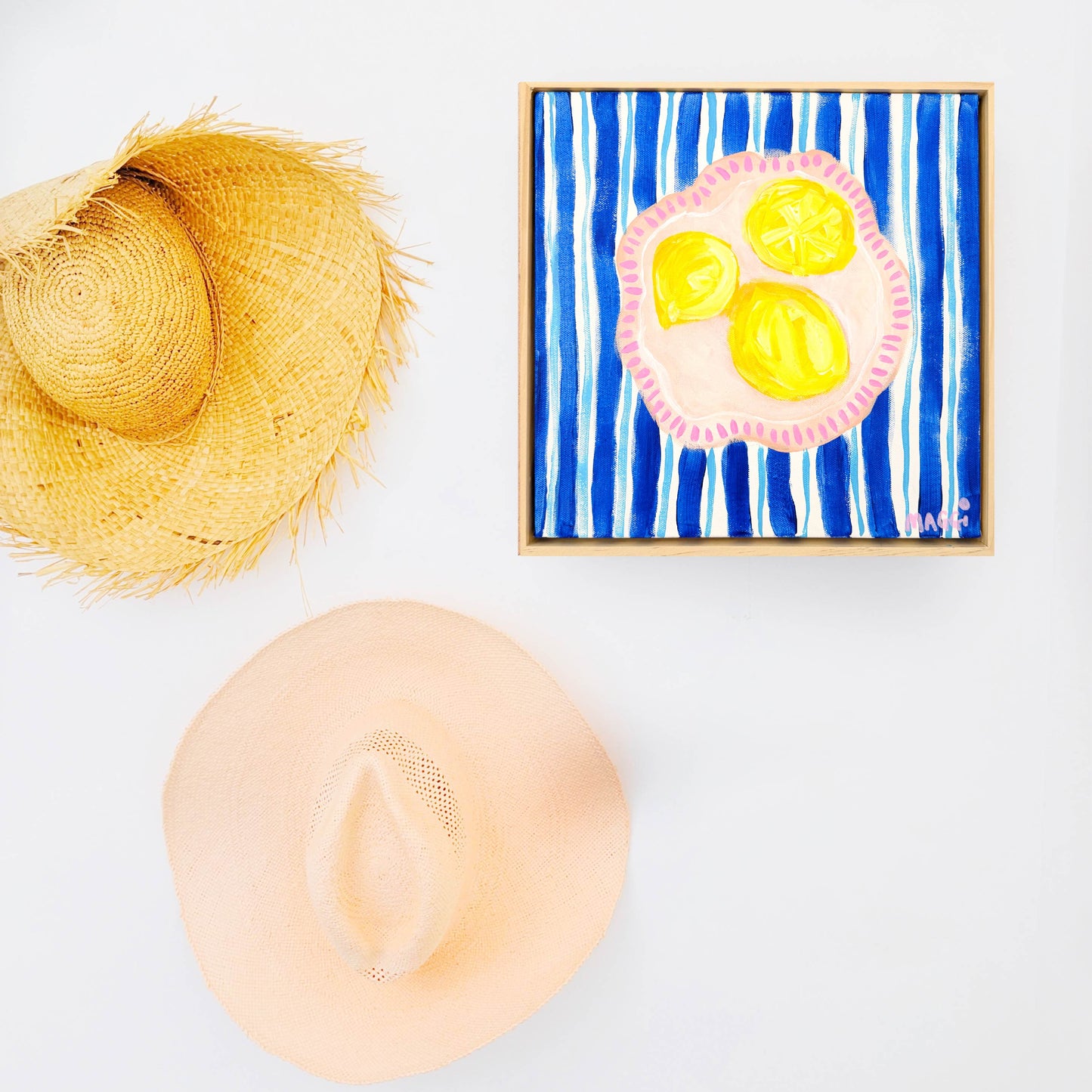 Lemons + Blue Stripes