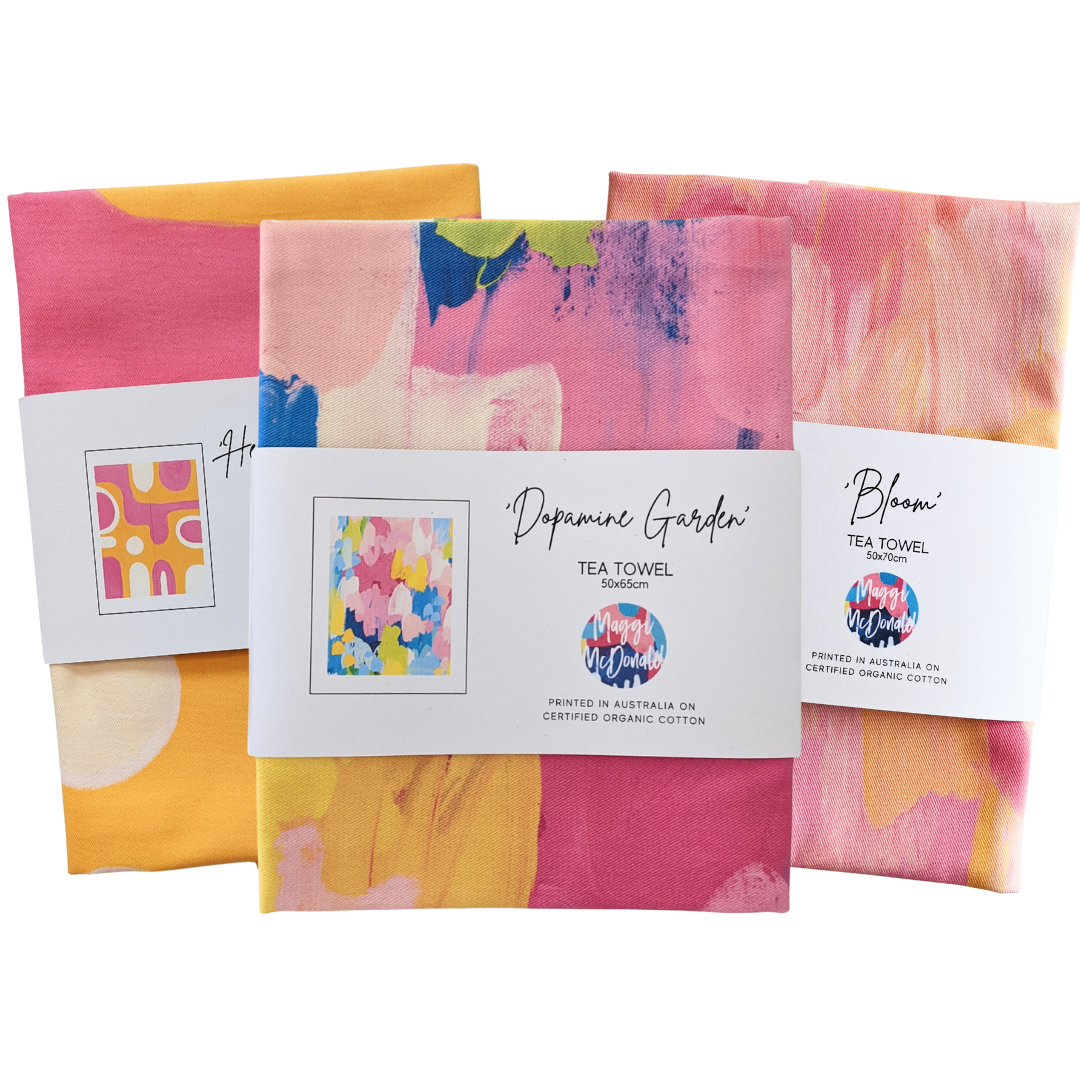 PRE ORDER | ART TEA TOWEL TRIO