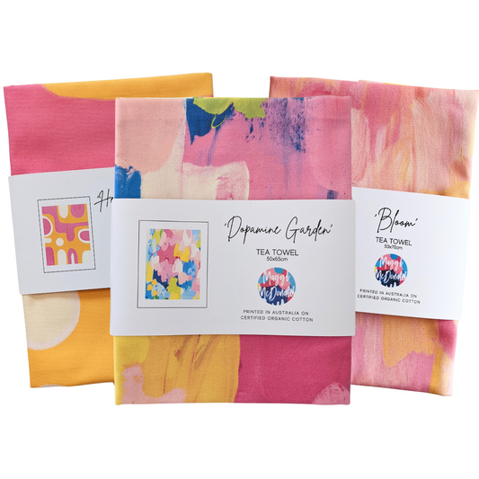 PRE ORDER | ART TEA TOWEL TRIO