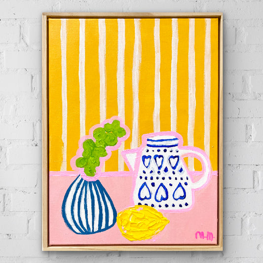 Enid's Coffee Pot on Pink