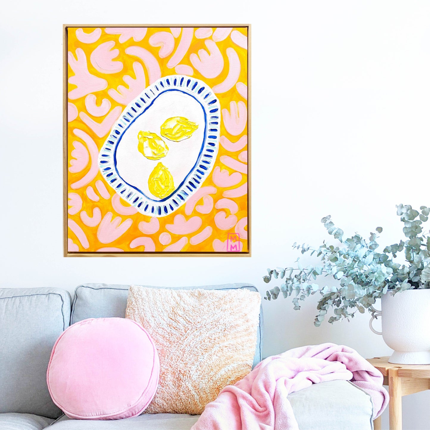Lemons On Pink And Yellow
