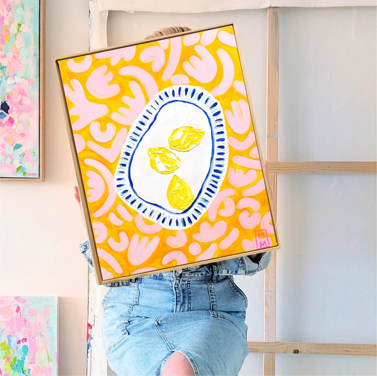 Lemons On Pink And Yellow