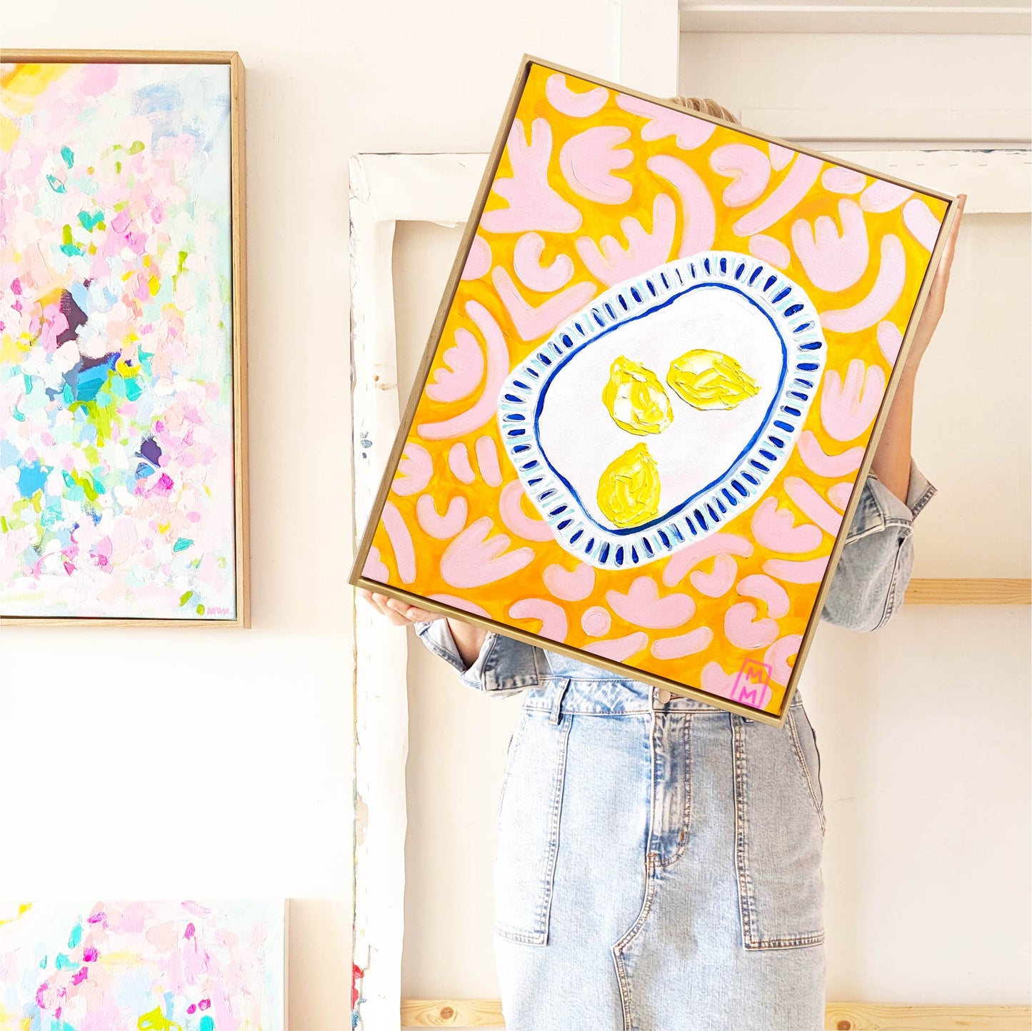 Lemons On Pink And Yellow