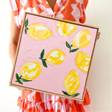 Lemony Lemons On Pink