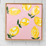 Lemony Lemons On Pink