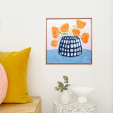 Orange Poppies In Blue