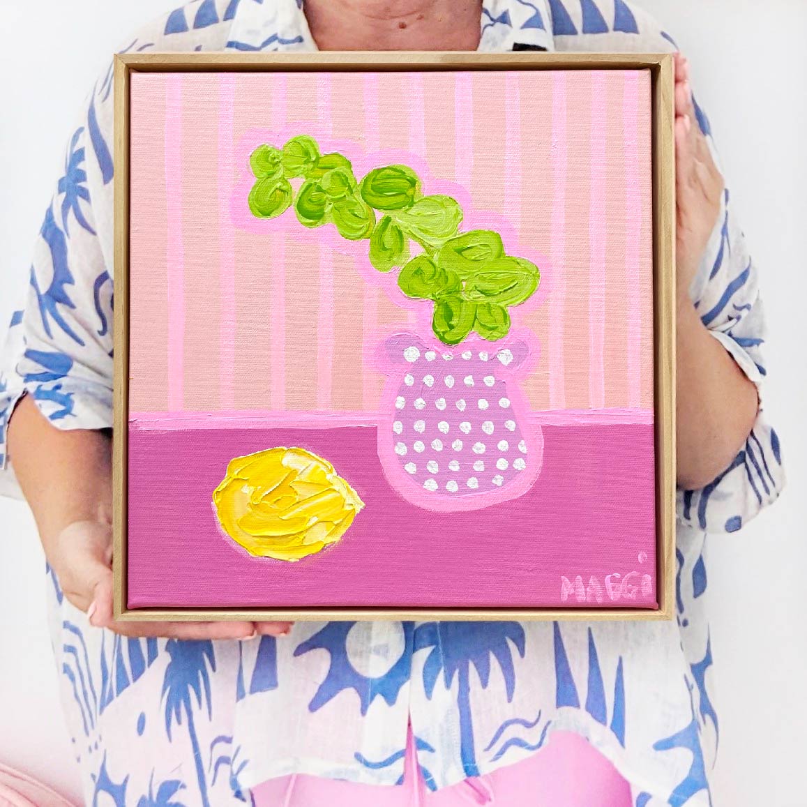 Pink On Pink With Lemon