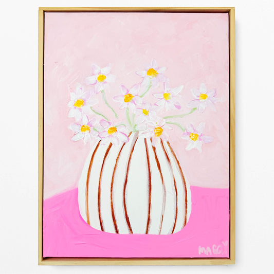 Pink Daisies On Pink
