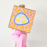 Plate Of Lemons On Pattern