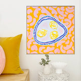 Plate Of Lemons On Pattern