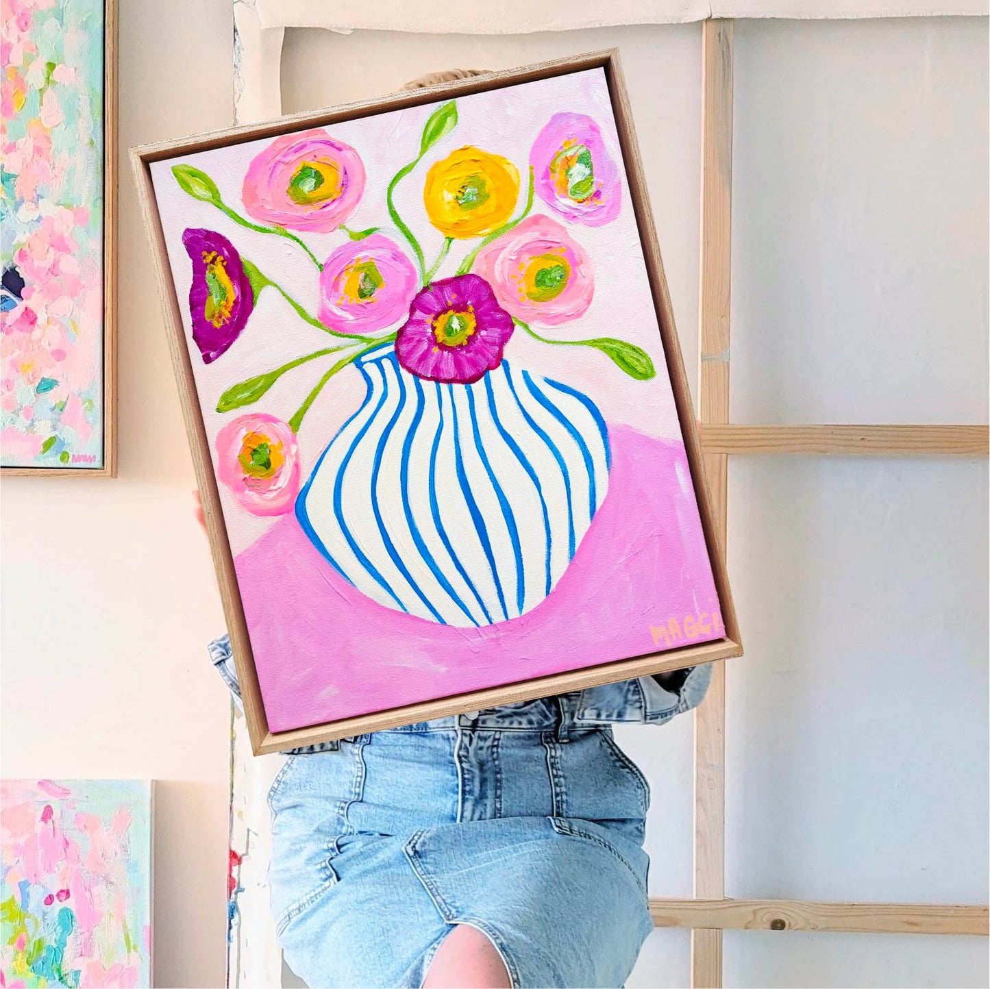 Poppies On Pink