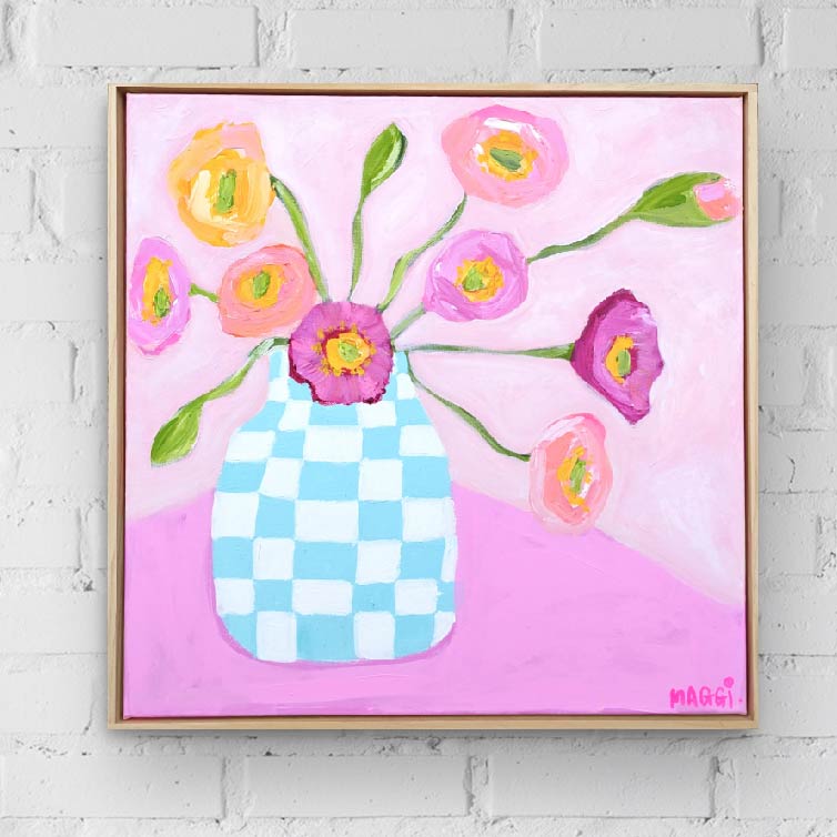 Poppies On Pink