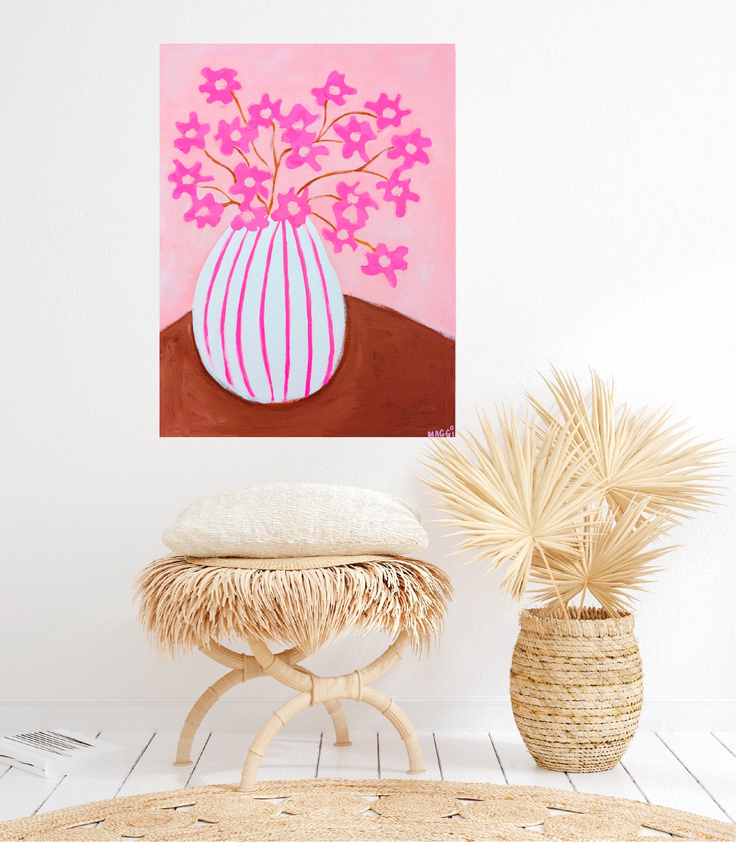 Spring Blooms In Stripes