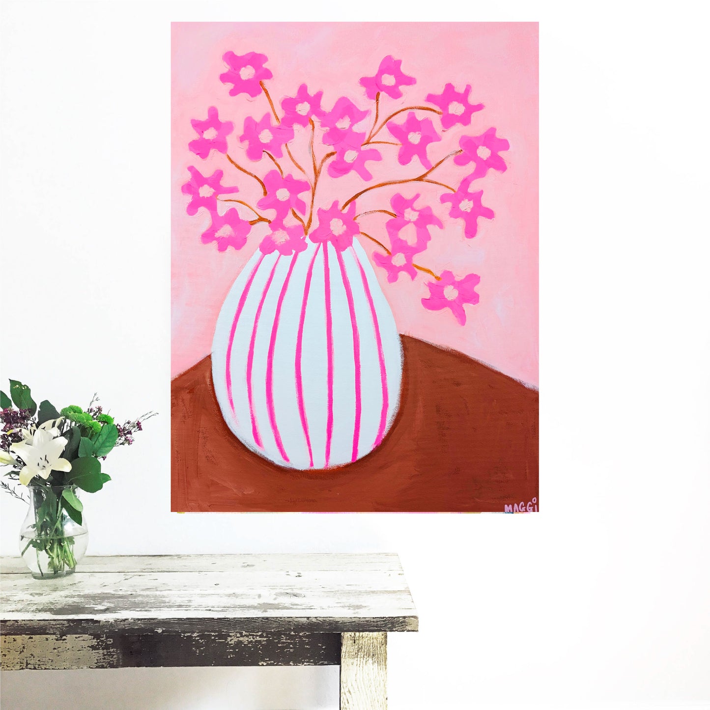 Spring Blooms In Stripes