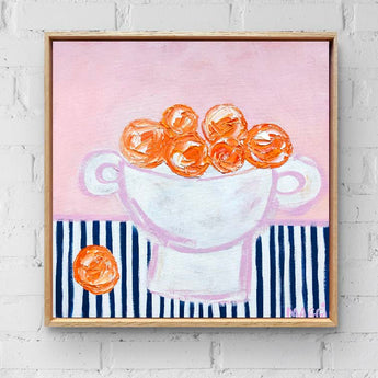 Wonky Urn With Oranges