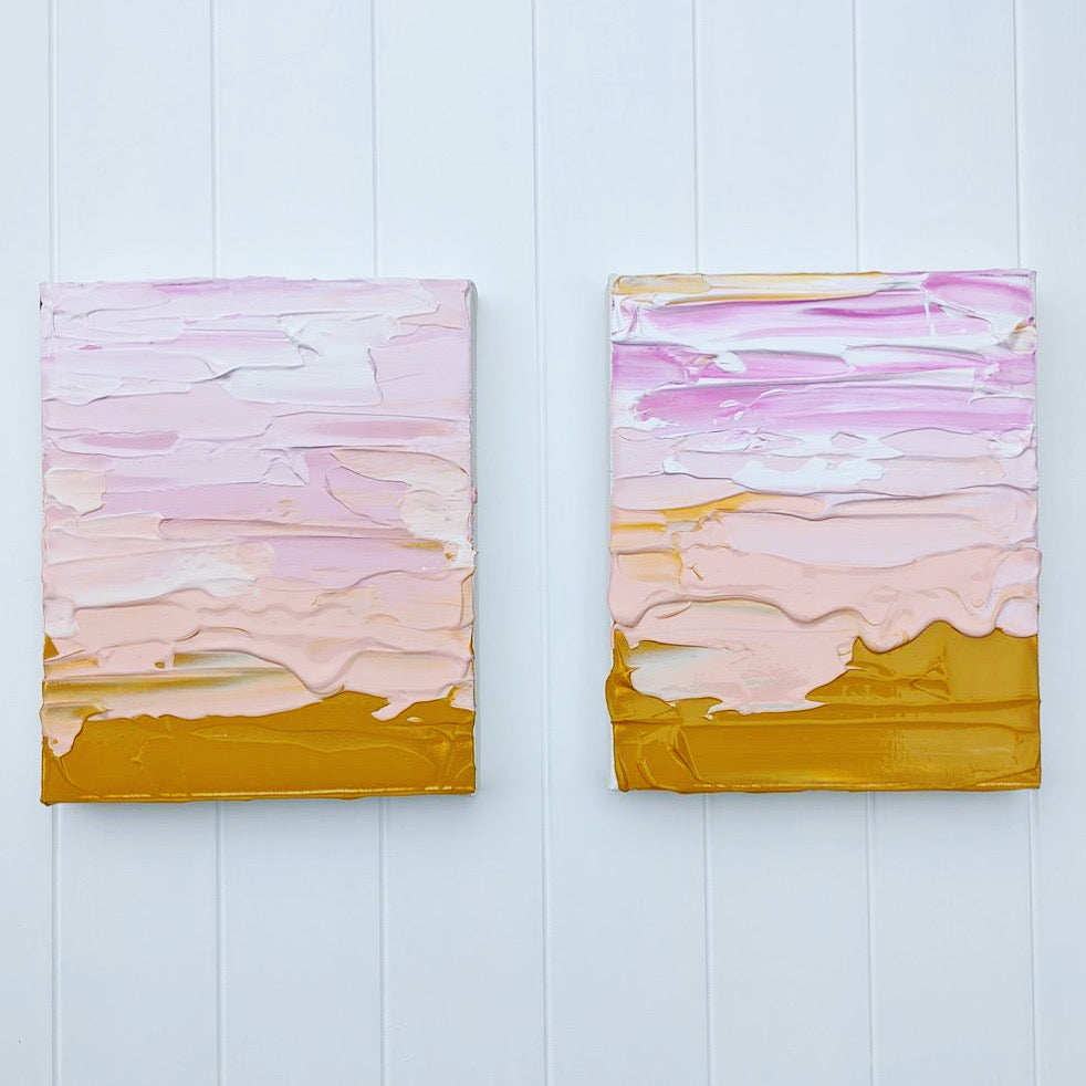 Sunburnt Sunset Diptych