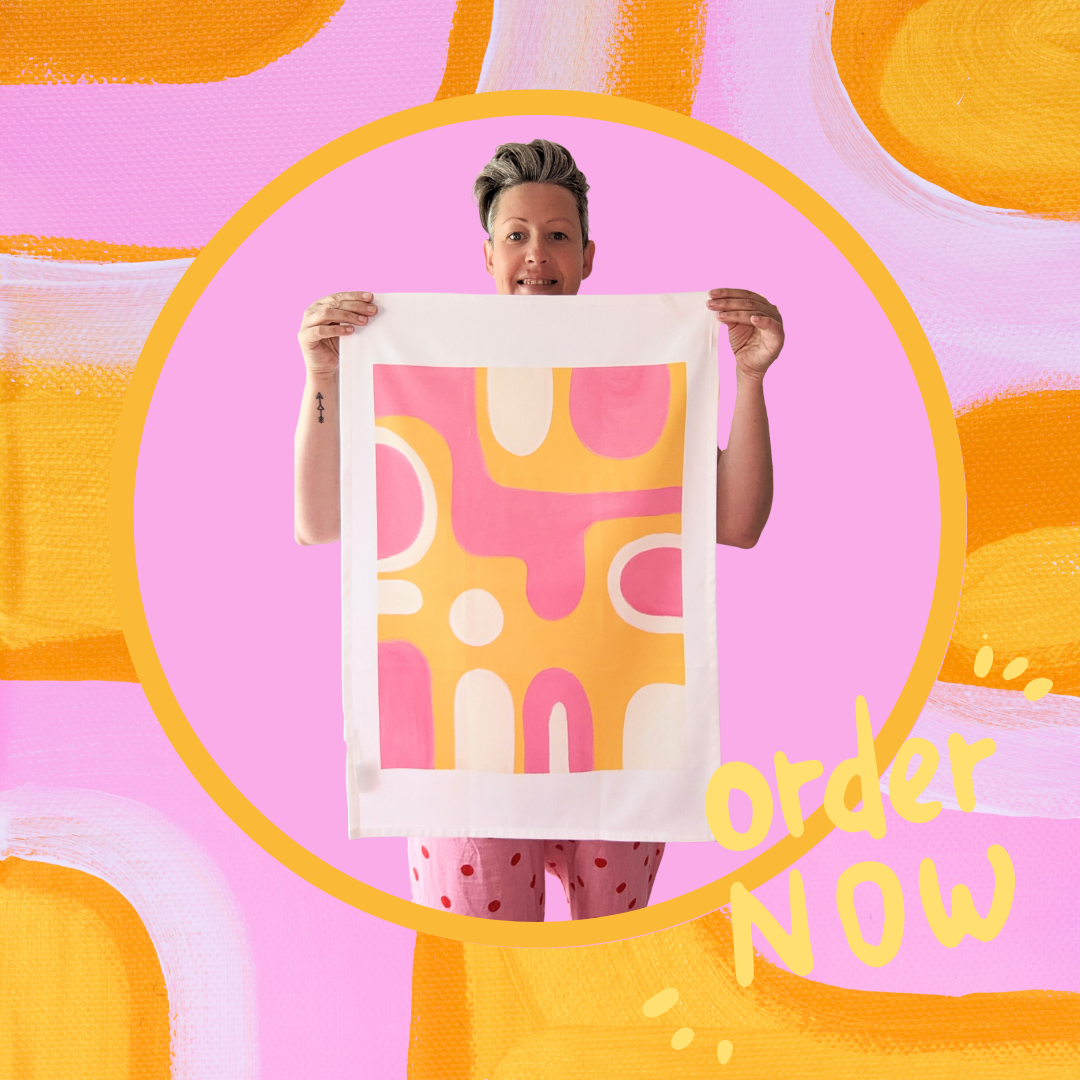 PRE ORDER | HERE COMES THE SUN ART TEA TOWEL