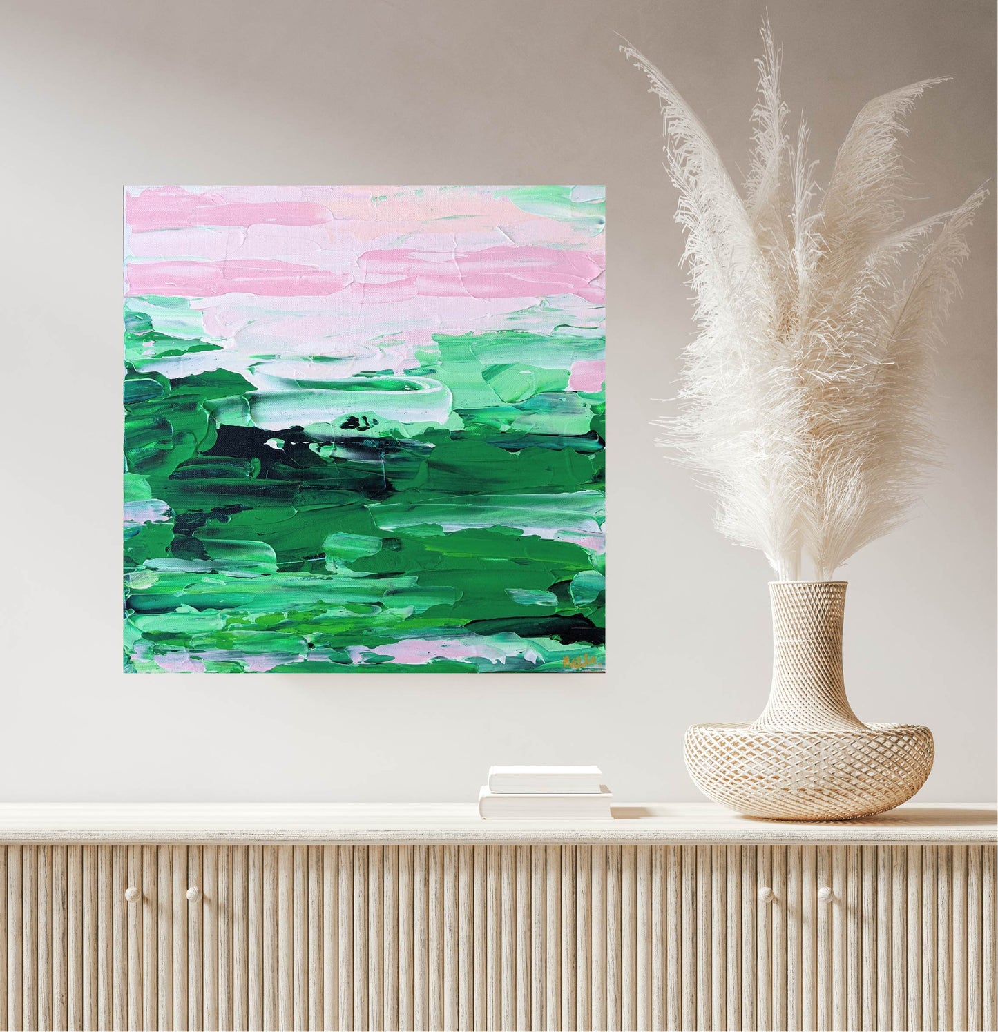 Green Hills & Pink Skies